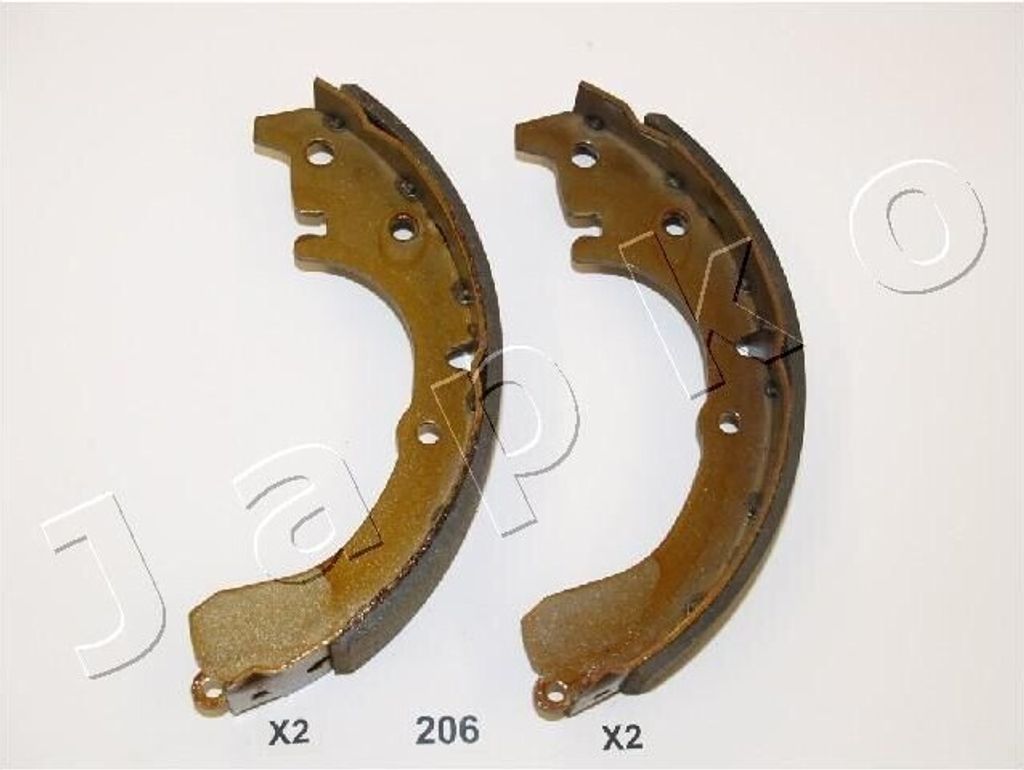 JAPKO Bremsbackensatz Trommelbremse Hinten für TOYOTA COROLLA (E9) 55206
