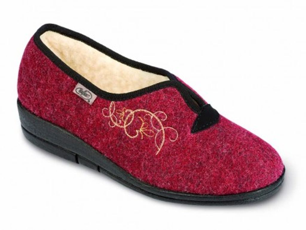 Damen Senior Hausschuhe Befado 940D355 warm Burgund Produktbild 