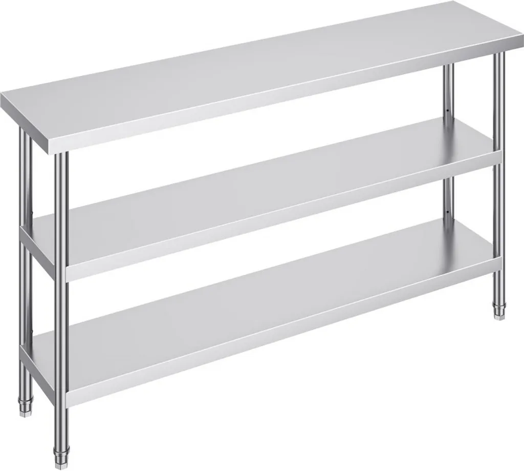 Table de restauration inox pour catering et préparation culinaire