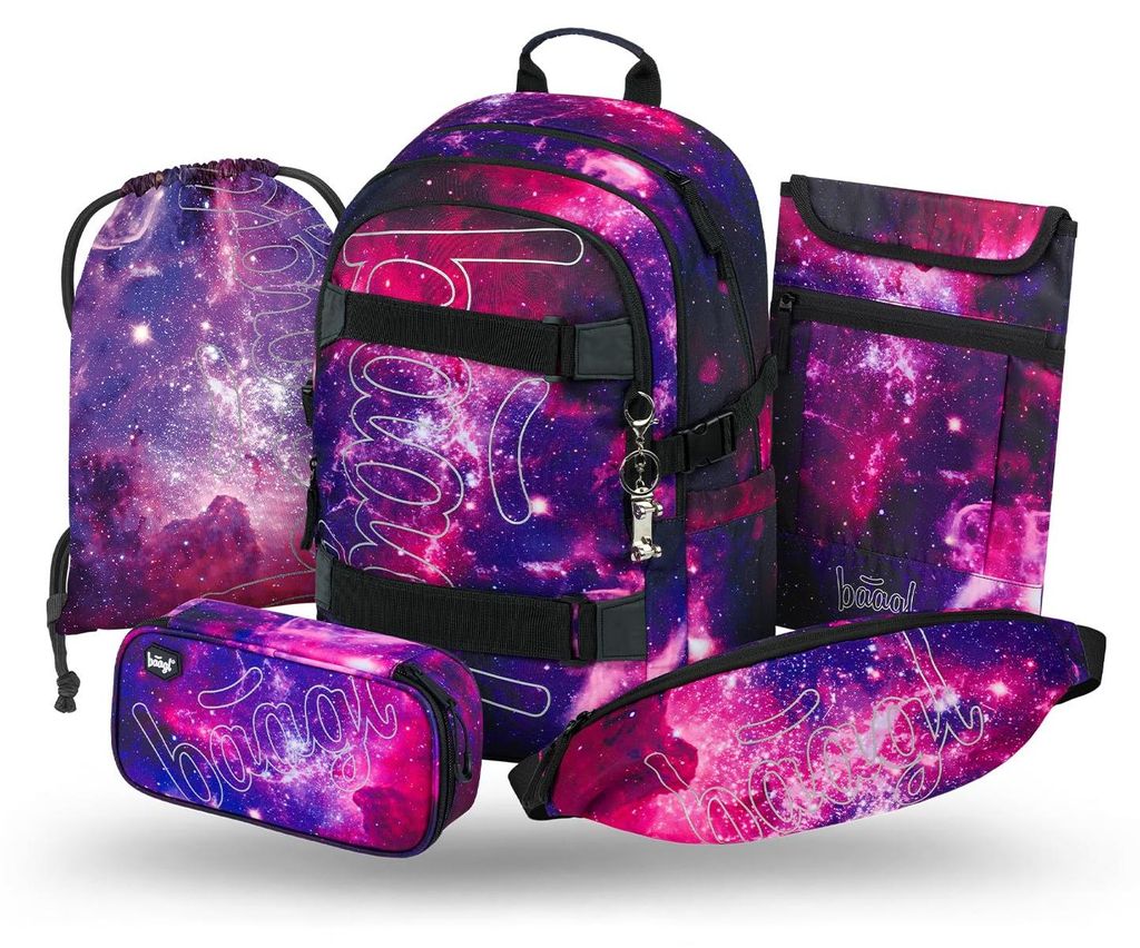 Baagl Schulrucksack Set Mädchen 5 Teilig Schultasche 25 l - Produktbild 