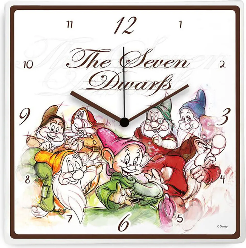 Horloge Disney Les Sept Nains Egan 31 cm - Idéal pour Chambre d'Enfant