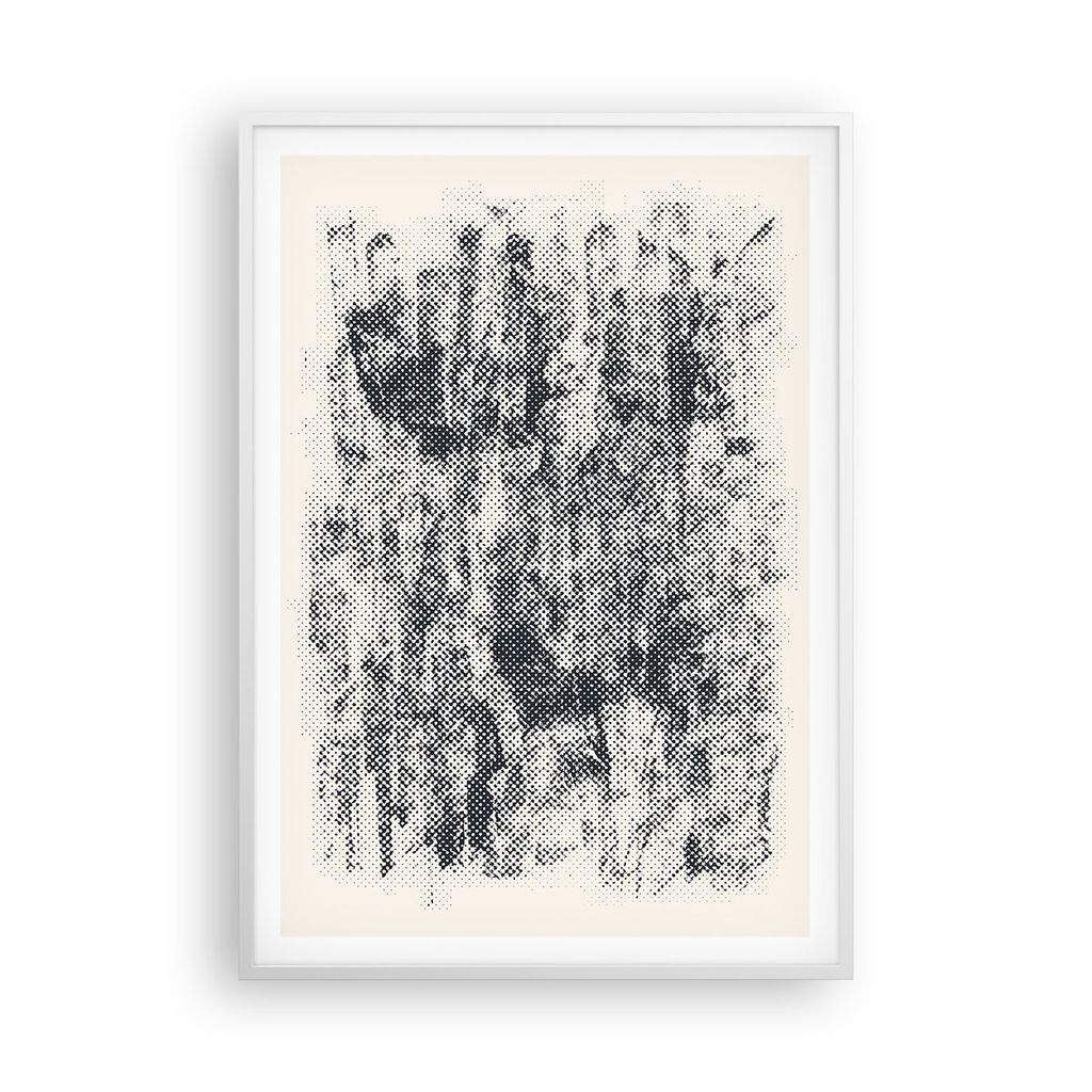 Gerahmtes Poster - Weißer Rahmen - Schwarz Hintergrund Farbe - 70x100 cm - Wand Bild - Wanddeko - Wandbilder - Kunstposter - Wandposter - Bilderra...