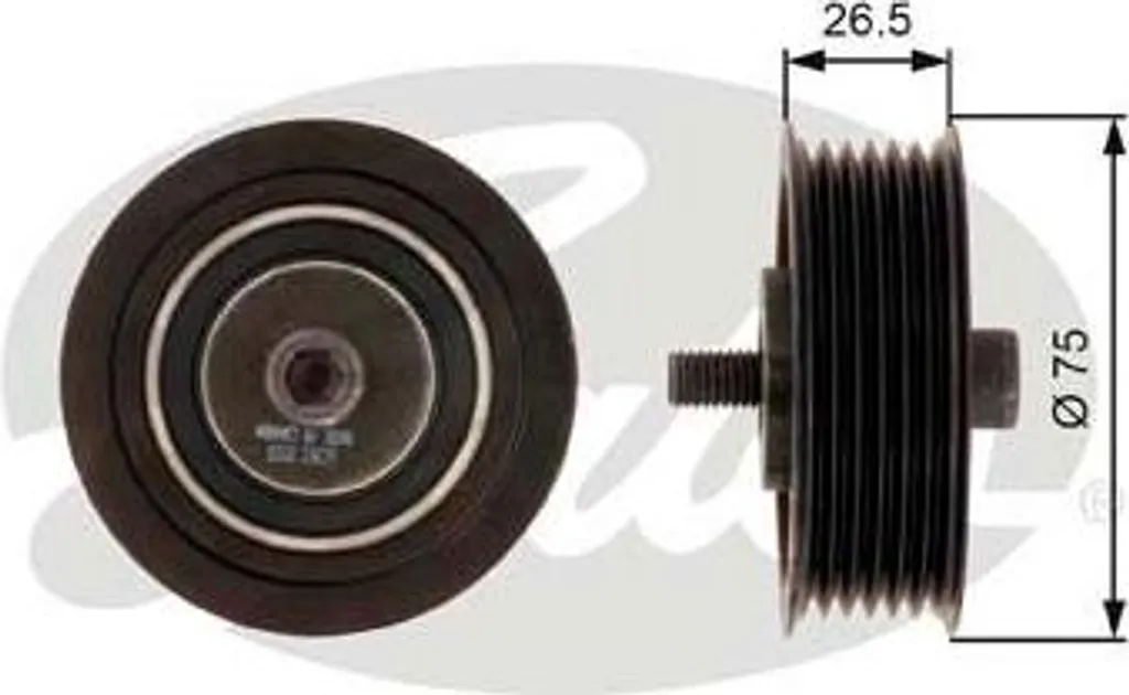 Rouleau de renvoi robuste compatible Audi et VW OE 03C145276C de Gates