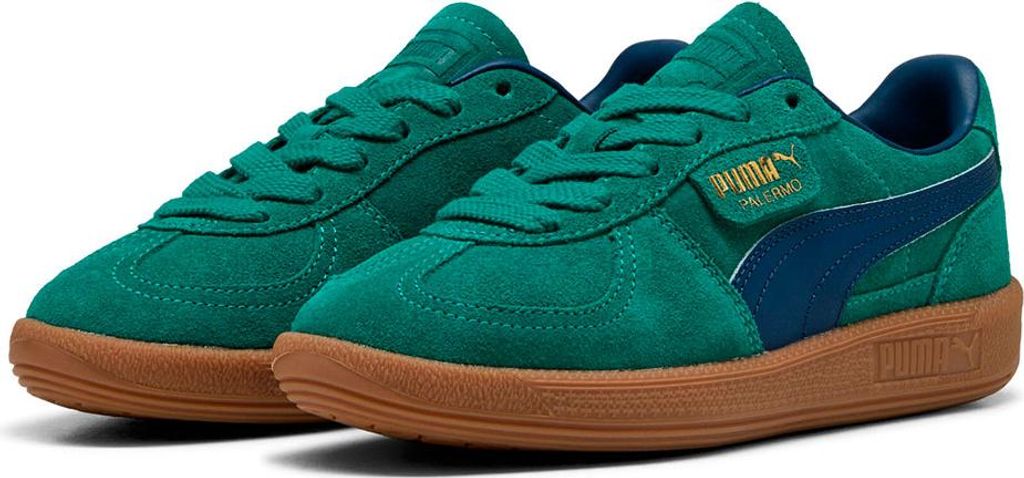 Puma Palermo Jr - wild green-persian blue, Größe:3,5