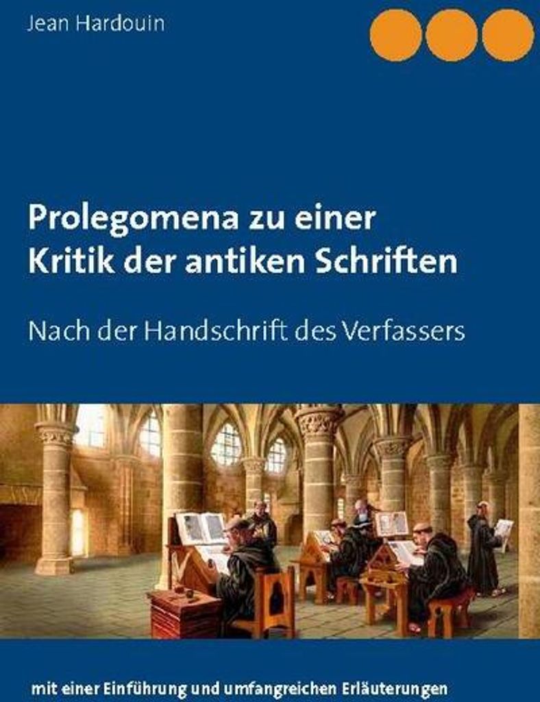 Prolegomena zu einer Kritik der antiken Schriften