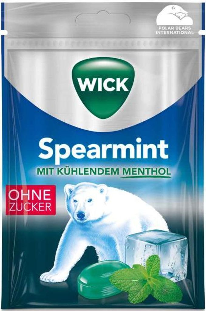 Wick Spearmint ohne Zucker 72g