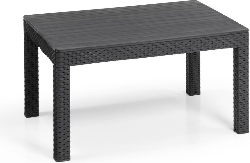 Allibert Orlando Tisch groß anthrazit - Rattanoptik, Produktbild 