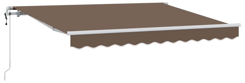 vidaXL Einziehbare Markise Taupe 3,5 x 2 m Stoff