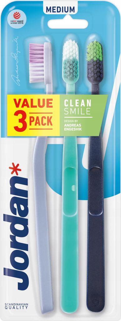 Jordan Clean Smile 3Er-Pack Mittel / 1021 Produktbild 