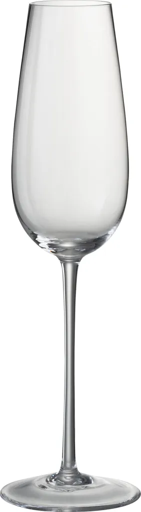 Verre à Champagne Tia J-Line en Verre Cristallin Transparent de 210ml