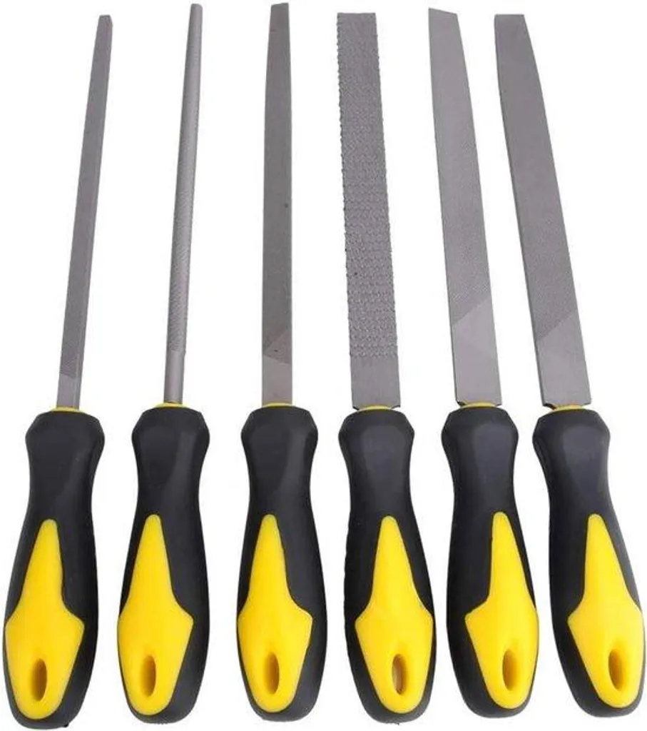 Ajustez vos pièces avec ce jeu de 6 limes de 20 cm multi-usages - 6