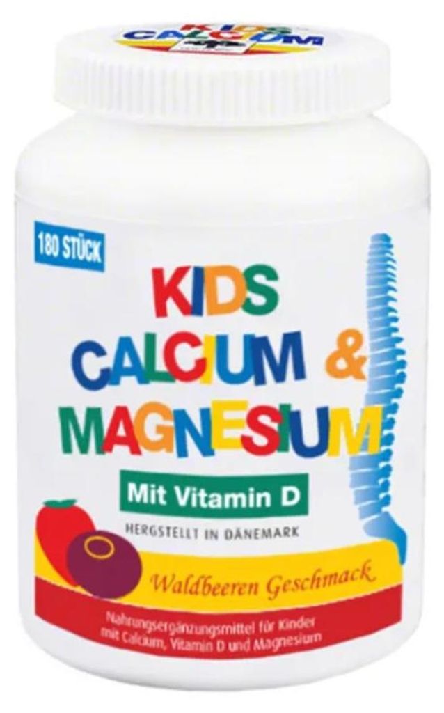 Kids Calcium und Magnesium mit Vitamin D Kautabletten mit Produktbild 