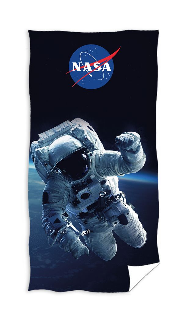 Aymax NASA Cosmo Strandtuch Aus Mikrofaser – 70 X 140 Cm, Inkl. Tragetasche 43 Cm