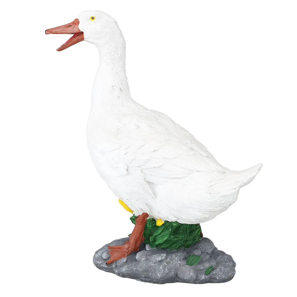 Décoration de statue de canard incassable pour jardin avec animaux