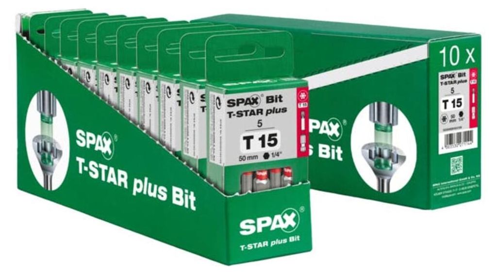 Spax Bit T-STAR plus T15 6,4 x 50 mm in der Dose 50 Stk Produktbild 