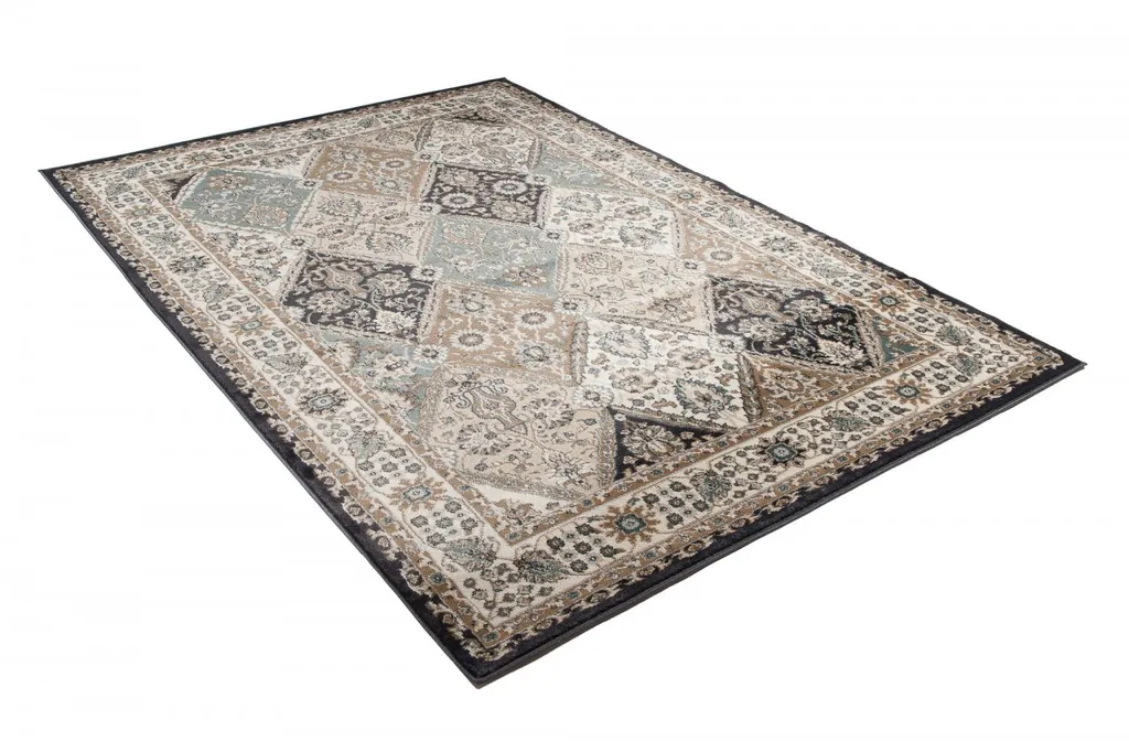 Tapis Beige 120x170 cm Anti-Allergique ÖKOTEX Salon Design Facile à Laver
