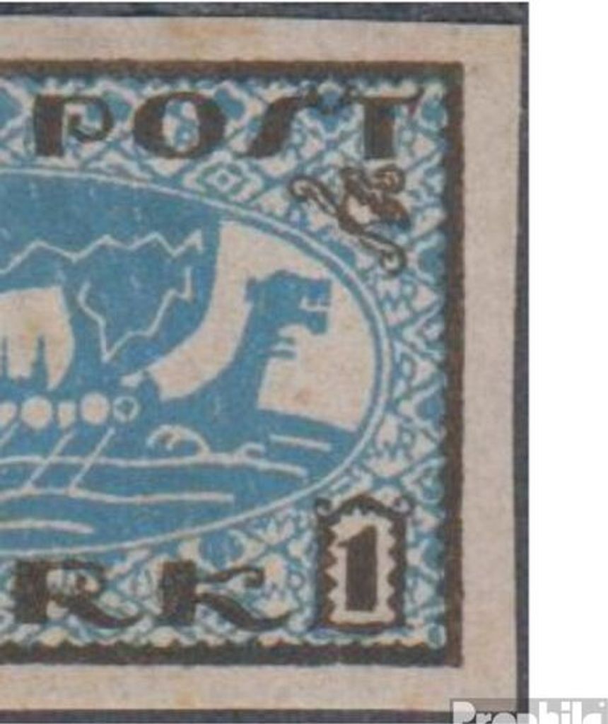 Briefmarken Estland 1919 Mi 12x-13x (kompl.Ausg.) weißes Papier gestempelt Freimarken: Wikingerschiff