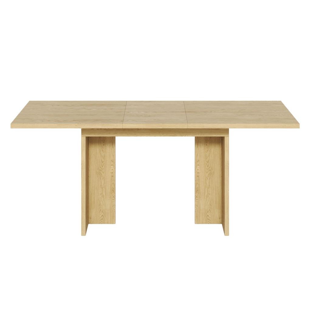 Ausziehbarer Esstisch, 140/180*80 cm, geeignet für 6-8 Personen, rechteckige Form, verdickte Tischplatte, einfachen Stil,Tisch für Esszimmer, Küche