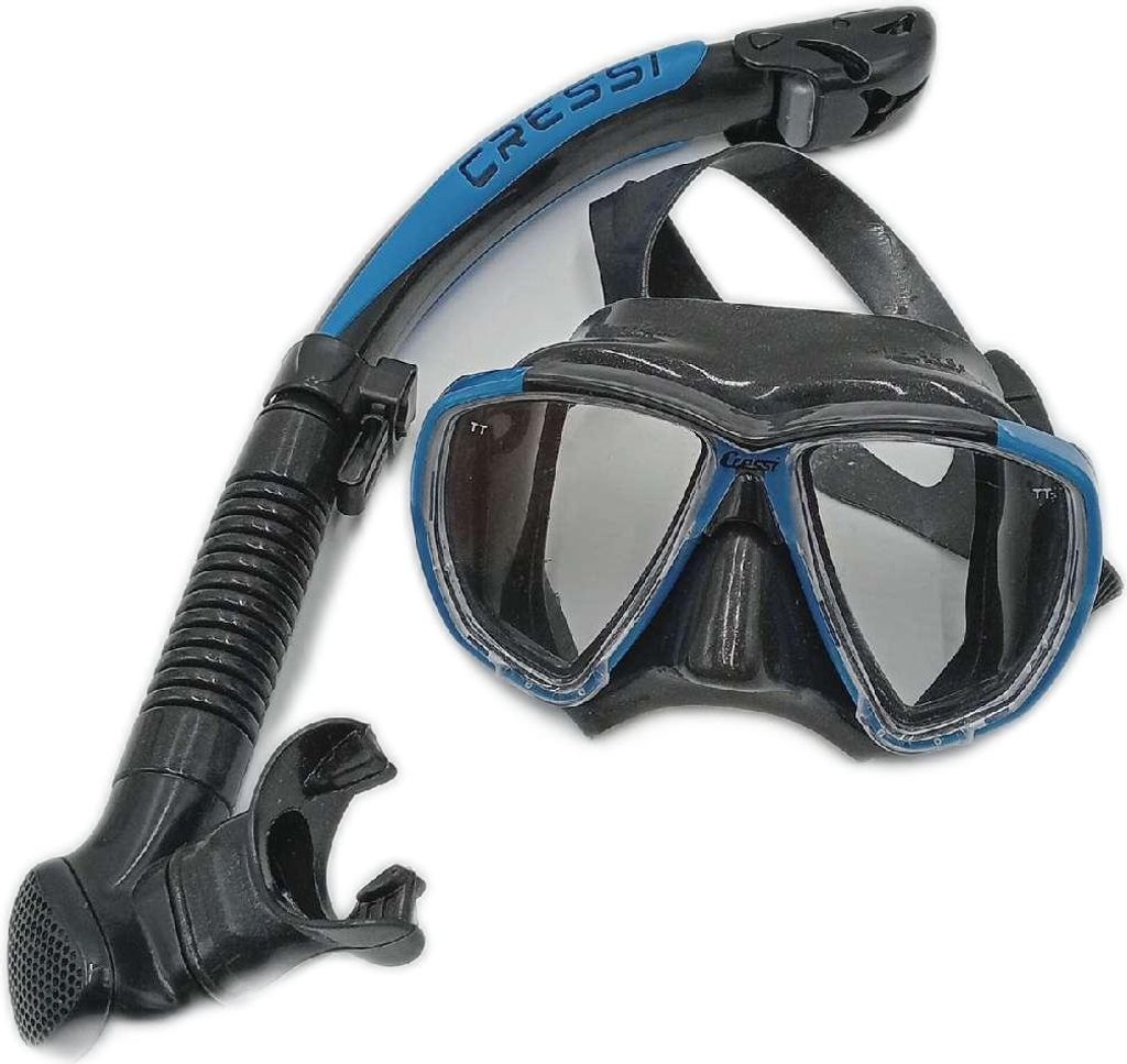 CRESSI Combo Big Eyes+Alpha U.D. BlackAzure Tauchmaske Produktbild 