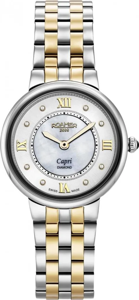 Montre femme ROAMER or saphir inrayable pour éviter les rayures