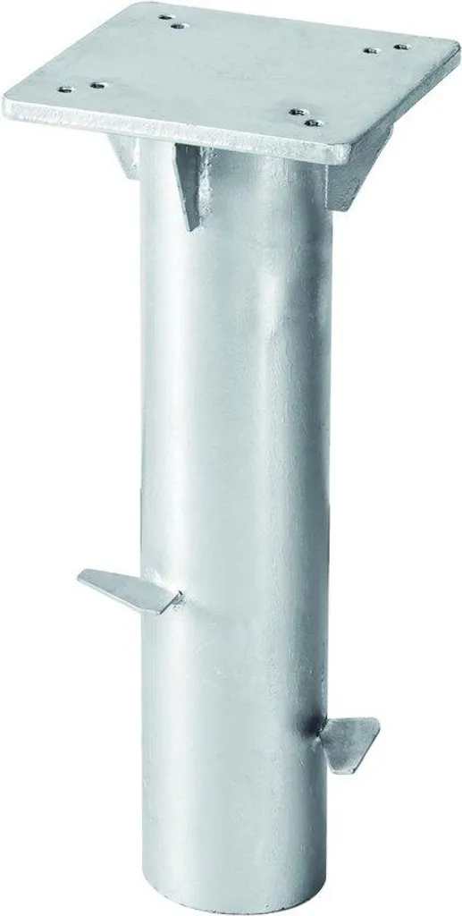 Pied de parasol universel argenté - Support stable pour terrasse et jardin