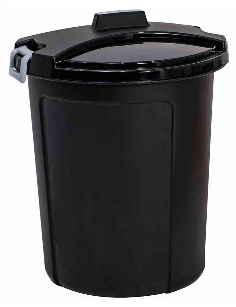 Malle de Rangement Garage 75 L Heidrun Noire - Bac Universel Pratique