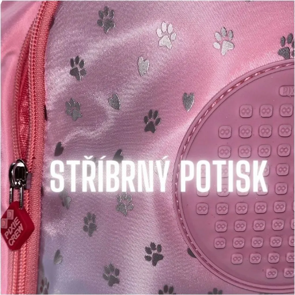 Sac à dos Pixie Crew ajustable et personnalisable 21L Pink Hearts Paws - 14