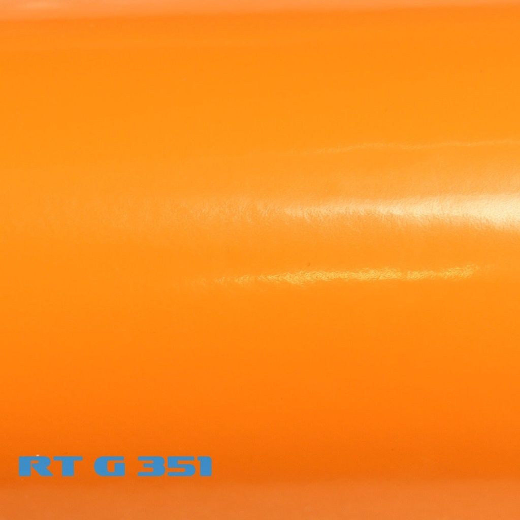 (6,57€/m²) Rapid Teck® Premium Autofolie Hochglanz Orange Produktbild 