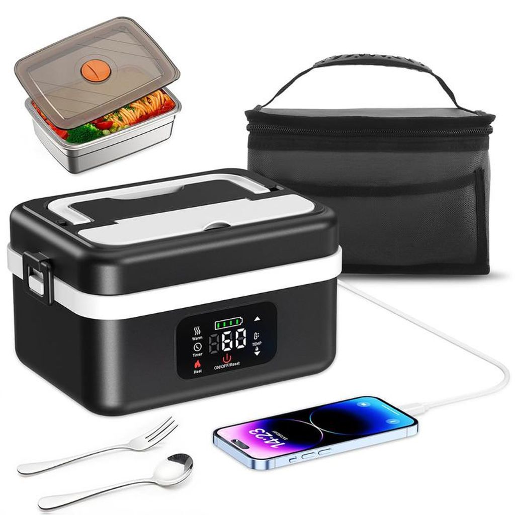Elektrische Lunchbox beheizt Akku Lunchbox 1L 16000mAh Produktbild 