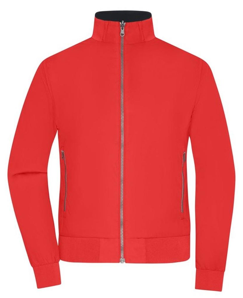 James and Nicholson - Jacke Blouson für Damen LT2389 (S) (Rot/Schwarz)