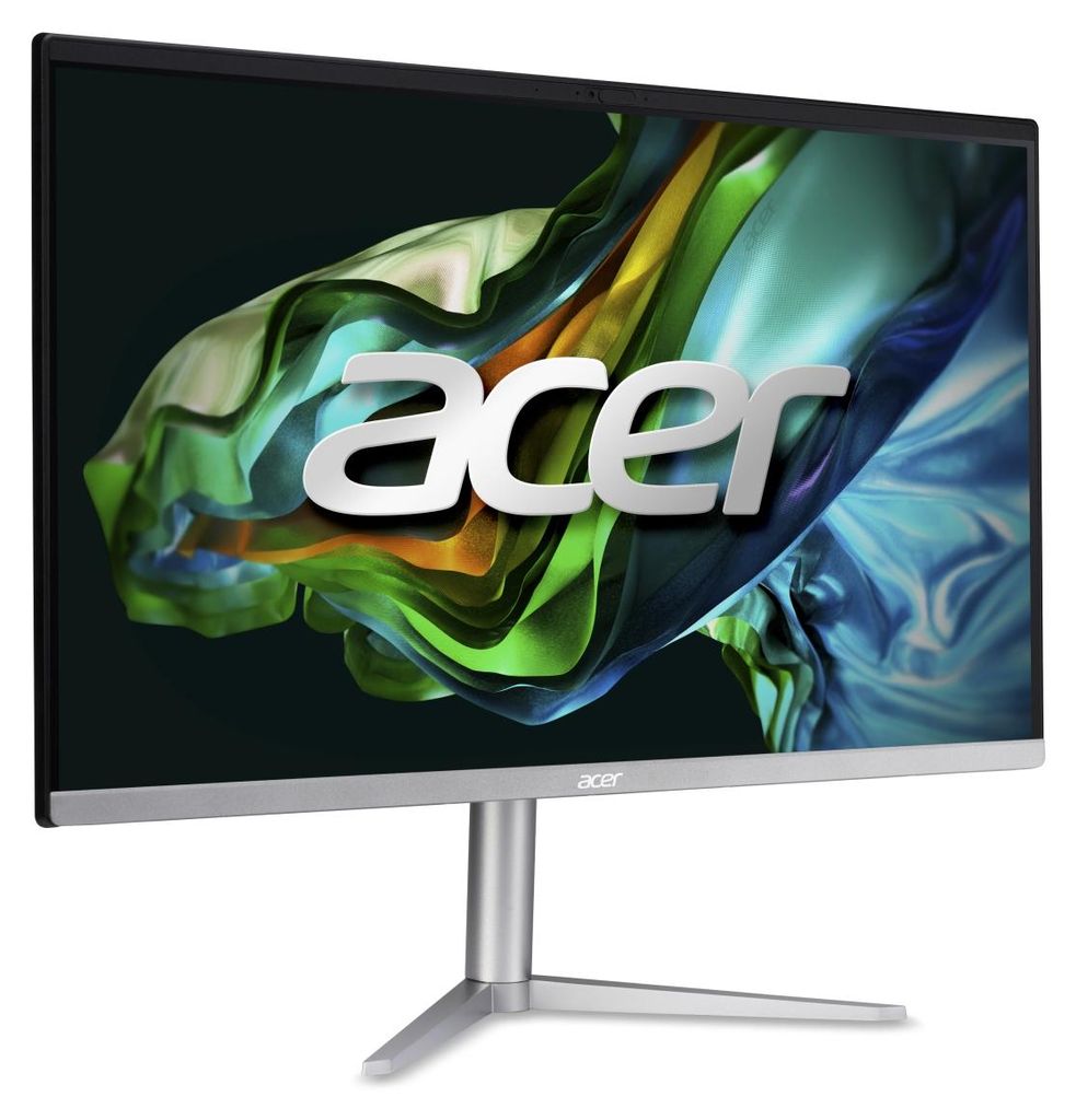 Acer Aspire/C24-1300/23.8"/FHD/R3-7320U/8GB/512GB SSD/AMD int/W11H/Slv-Schwarz/1R