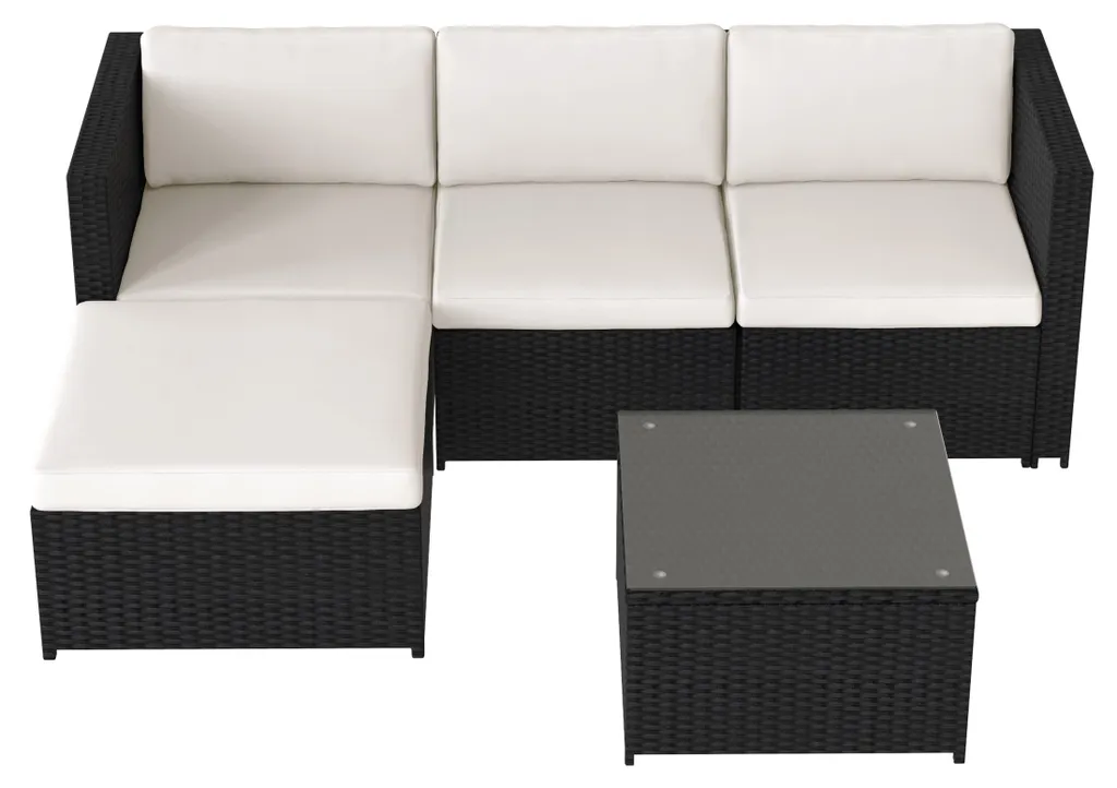 Mobilier de jardin canapé d'angle pour grandes terrasses et balcons - 10