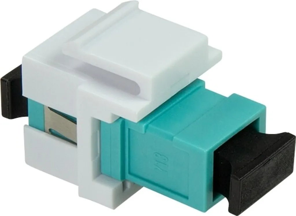 Coupleur SC-Simplex Multimode LogiLink OM3 à Faible Perte Bleu Aqua - 4