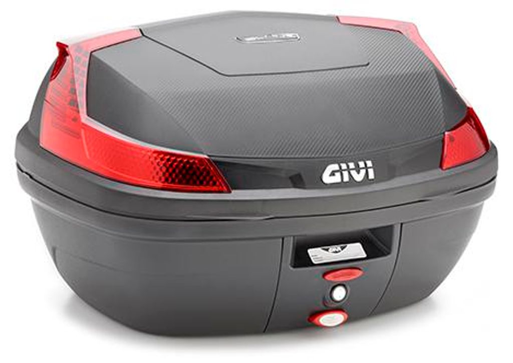 GIVI B47 BLADE Monolock Topcase ohne Platte, schwarz/rot, 47 Ltr.