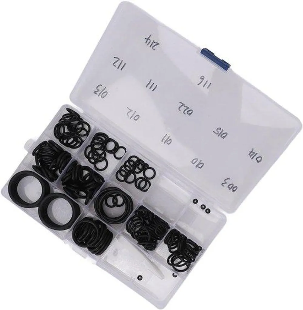 Lot de 170 joints toriques plongée - O-rings en caoutchouc NBR noir