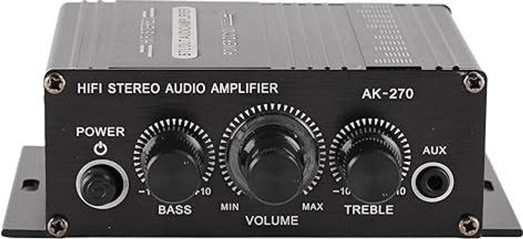 Stereo-Verstärker 12 V, Auto-Stereo-Audio-Verstärker, Auto-Audio-Subwoofer-Verstärker, Tragbarer Mini-Verstärker mit Klarer Klangqualität für...