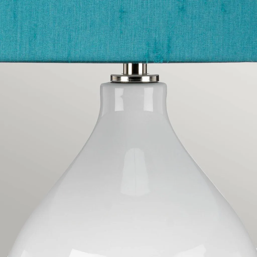 Grande lampe Isla décorative en céramique peinte Elstead - 60W E27 - 4