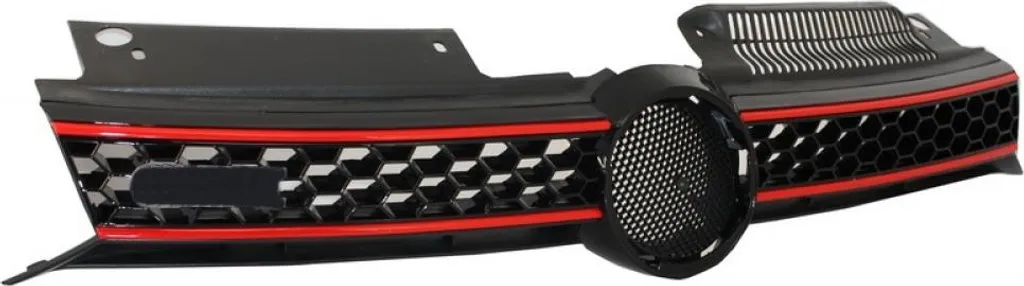 Calandre nid d'abeille Golf 6 VI avec liseré rouge style GTI 2008-2012