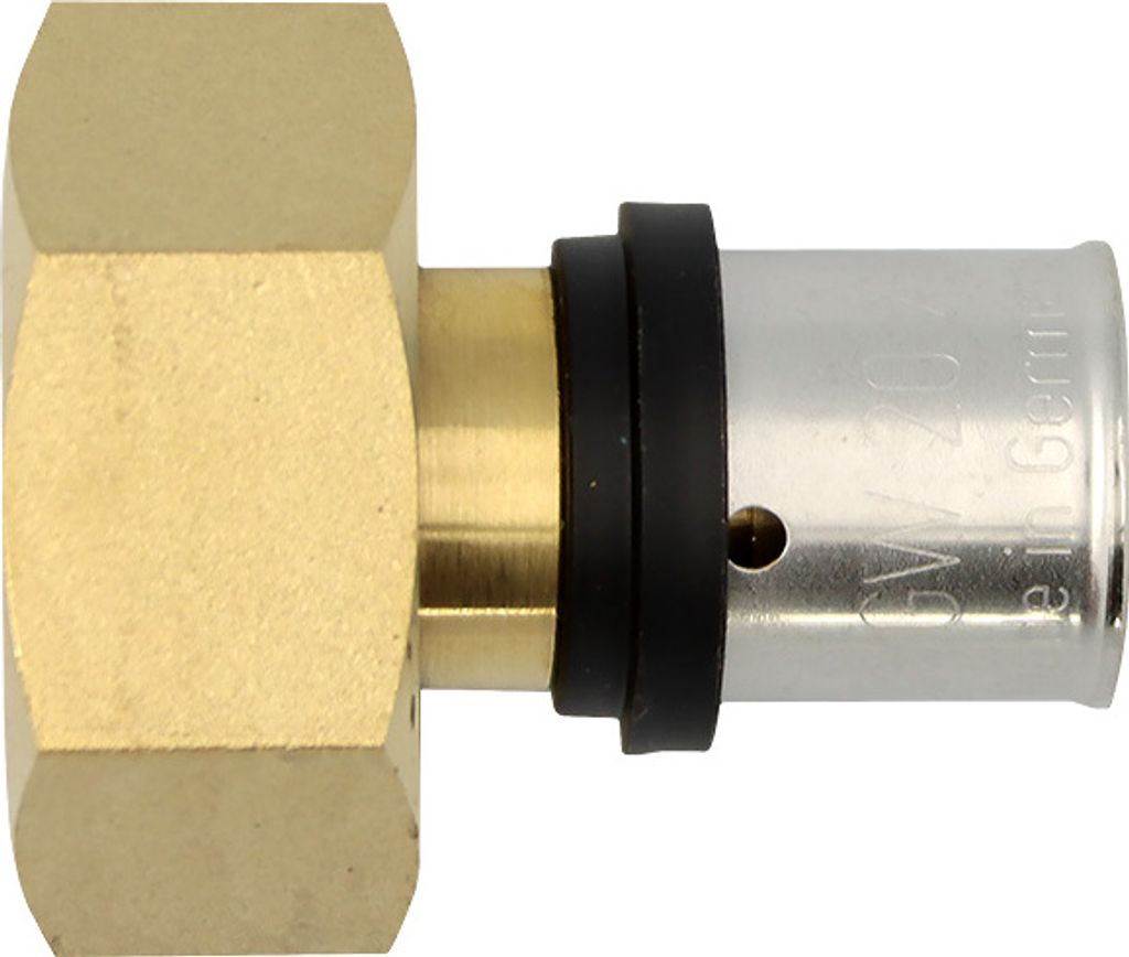 Pressfitting Verschraubung Übergang 20x2 mm 1 Zoll IG TH Produktbild 