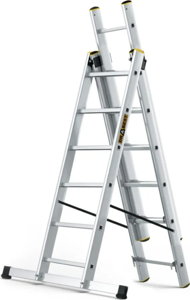 Échelle de Travail pour Toiture et Façade - 3x6 Aluminium Multimode