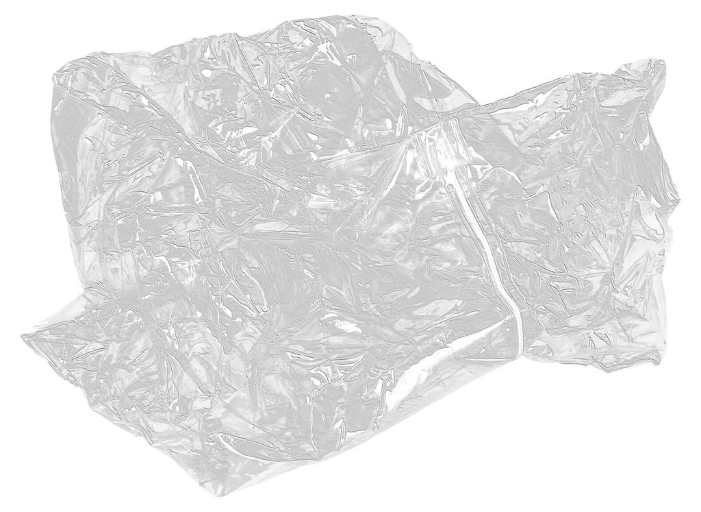 Transparenter Aufblasbarer Sitzsackbezug aus PVC 60X40X60cm für die Aufbewahrung von Kuscheltieren im Kinderzimmer und Wohnzimmer