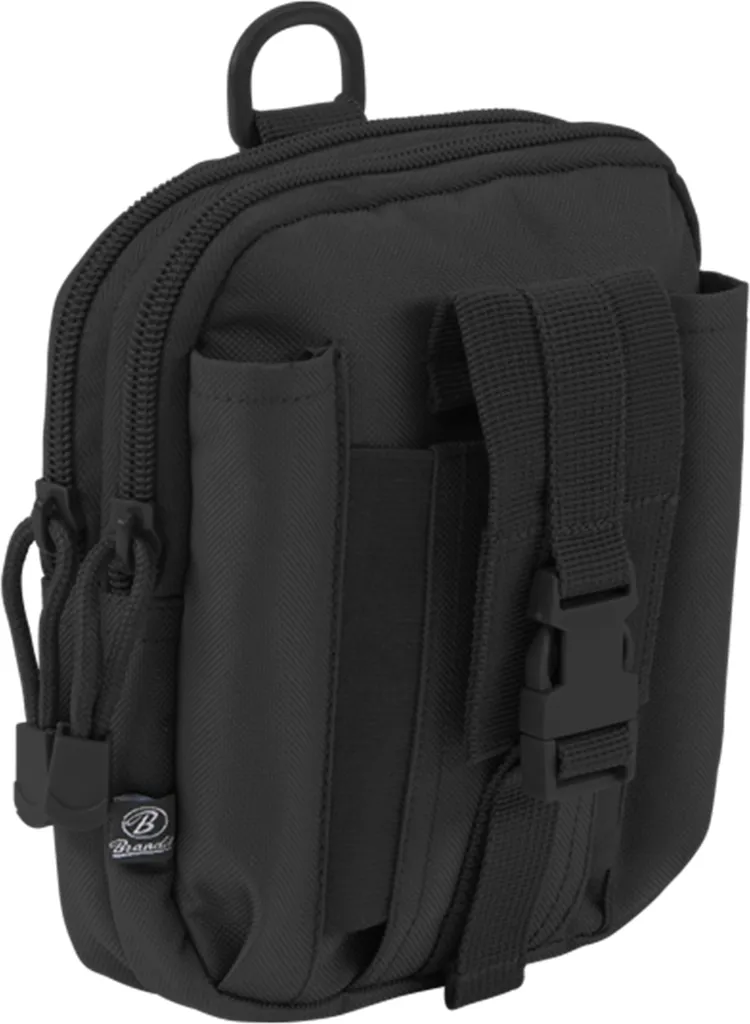 Pochette tactique multifonction Brandit noire pour ceinture Molle
