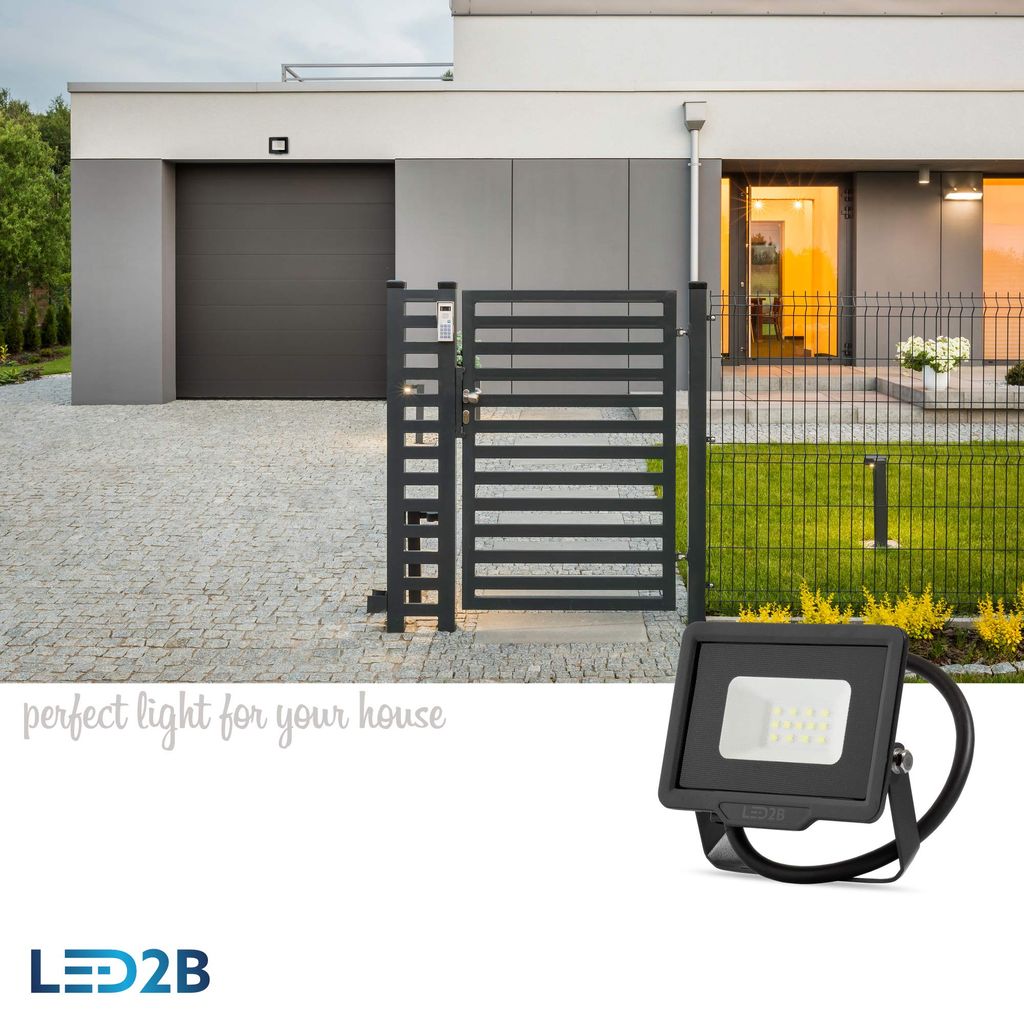 LED MH Außen Strahler Flutlicht 800Lm 10W 230V Kaltweiß Produktbild 7