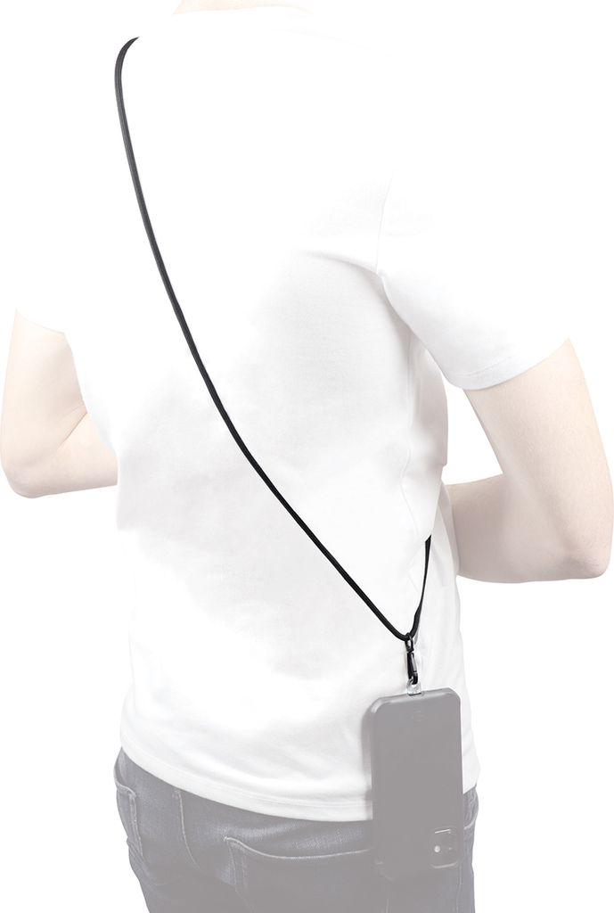 Mobilis Universal Removable Lanyard -75cm- Black - Soft Bag