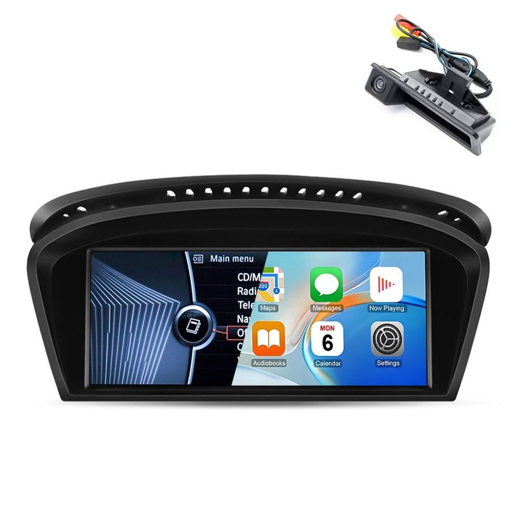 4+64GB Carplay Bluetooth für BMW 5er E60 E61 CCC 3er E90 E91 2004-2008 Navi GPS Android Auto Display