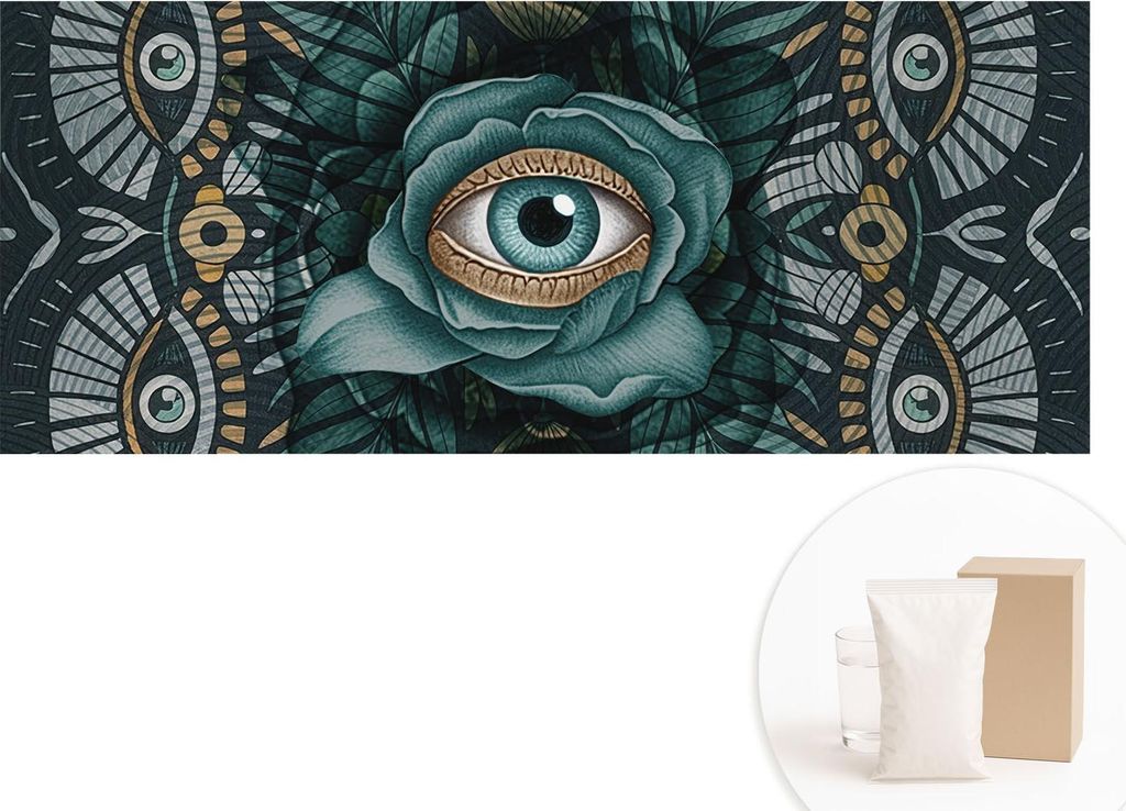 Fototapete - Wandbilder für Wohnzimmer - 208x146 cm - Dekorative Wandfolie - Modernes Design für Wanddekoration - Tapeten für Innenräume - Blü...