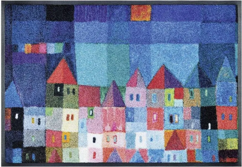 Paillasson tissé FULA pour maison - Tapis de porte motif fresco chic