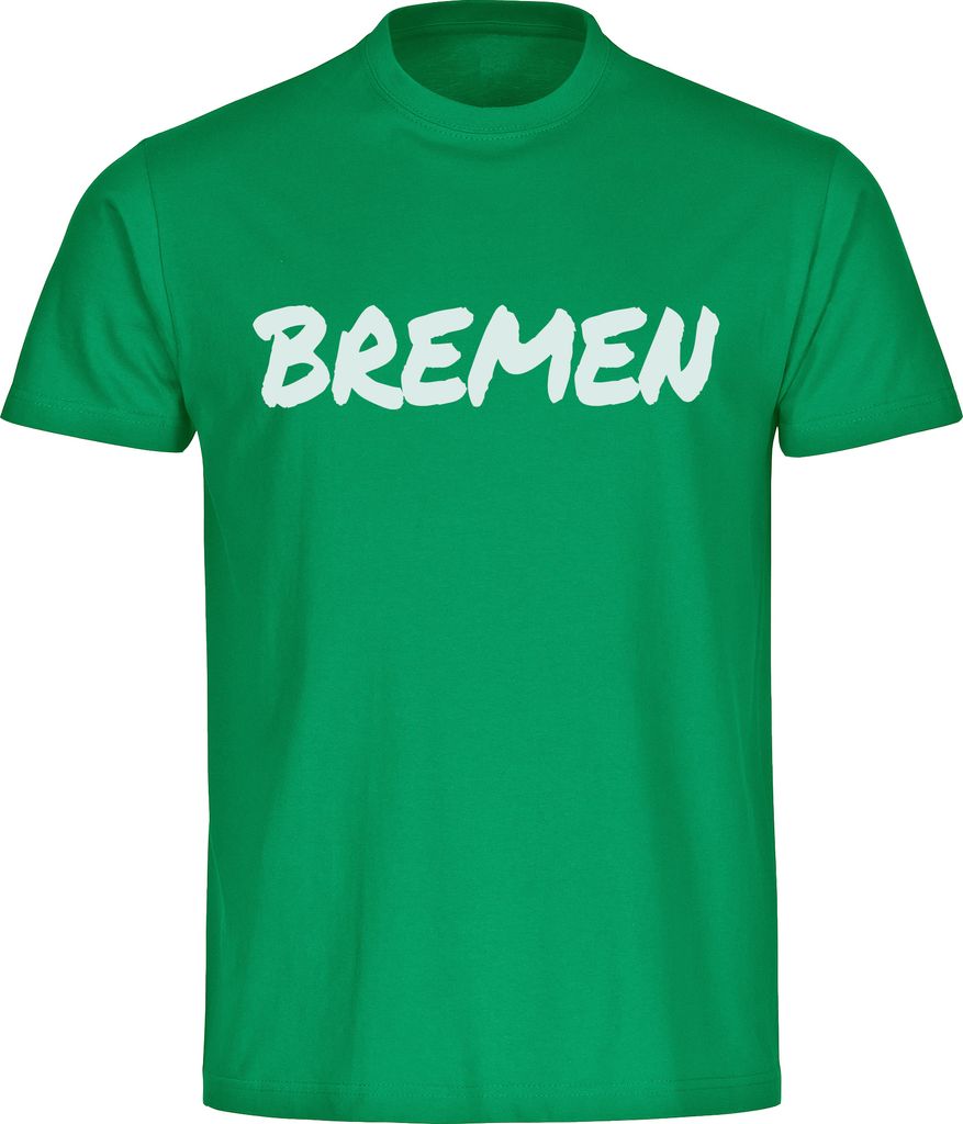 multifanshop Herren T-Shirt - Bremen - Textmarker, grün, Größe XXL