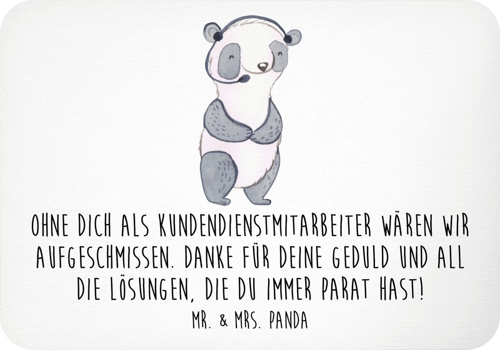 Mr. & Mrs. Panda magnet Kundendienstmitarbeiter Held - Weiß - Geschenk, perfekte Bestellung, Lösungen, Geduld, zettelhalter, büromagnet, Geschen...