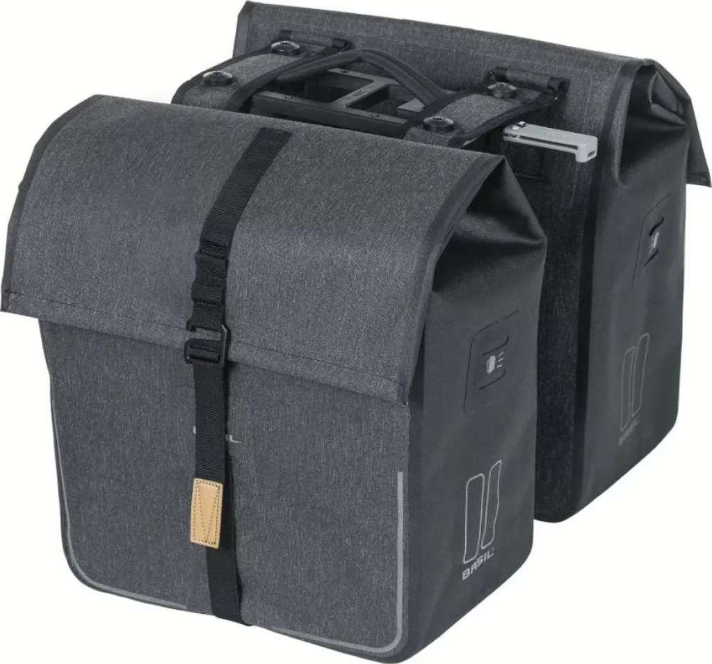 Sacoche double vélotaf Urban Dry MIK 2.0 Basil charcoal 50L étanche